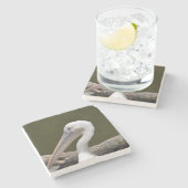 モモイロペリカン ストーンコースター (横)