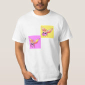 モモイロヤママユちゃん Tシャツ (正面)