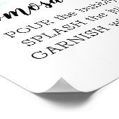 モモクサバーウォーターカラービーグルテーマサイン ポスター (角)