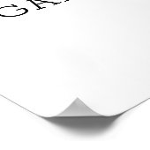 モモクサバーウォーターカラーフェアユタレテーマサイン ポスター (角)