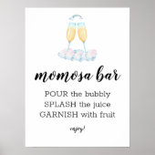 モモクサバーウォーターカラーフェアユタレテーマサイン ポスター (正面)