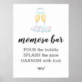 モモクサバーウォーターカラーフェアユタレテーマサイン ポスター