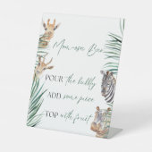 モモクサバーオ・ボーイサファリジャングルベビーシャワー 台座サイン (正面)