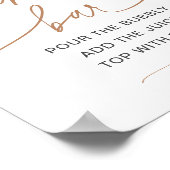 モモクサバートゥインクルリトルスターベビーシャワーサイン ポスター (角)