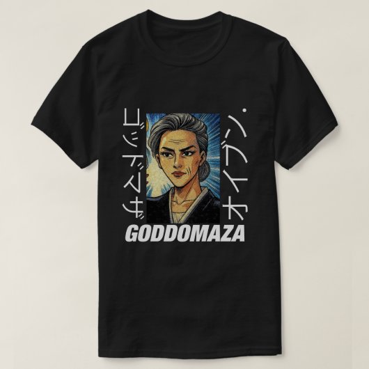 モモコヘッド着色ブラックティー Tシャツ (デザイン正面)