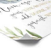 モモサバーミモサ象の赤ちゃんシャワーのサイン ポスター (角)