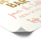 モモサ バー 花の看板 ポスター (角)