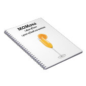 モモサ・マザーズ・デイ、パンを飲む、母への贈り物 ノートブック (右側)