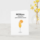 モモサ 母の日 カード、ドリンク パン、母へのギフト カード (黄色い花)