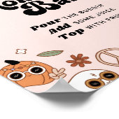 モモザバーグルーヴィハロウィーン幽霊ベビーシャワー ポスター (角)