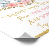 モモザバーミモザバーツインズツインズエレファントベビーシャワー ポスター (角)