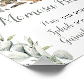 モモザバーユーカリプトゥスウッドランドベビーアニマルズ ポスター (角)