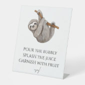 モモザバーワイルドワンスロスサファリベイビーシャワー 台座サイン (正面)