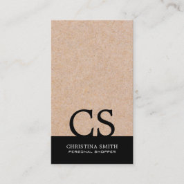 モモダンノグラはっきりしたムクラフト-プリントB&Wタイプ垂直 名刺