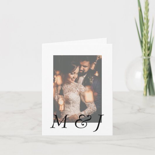 モモダンノグラエレガントム写結婚真 招待状 (正面)