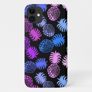 モモナハワイアン熱帯パイナップルパープル iPhone 11 ケース