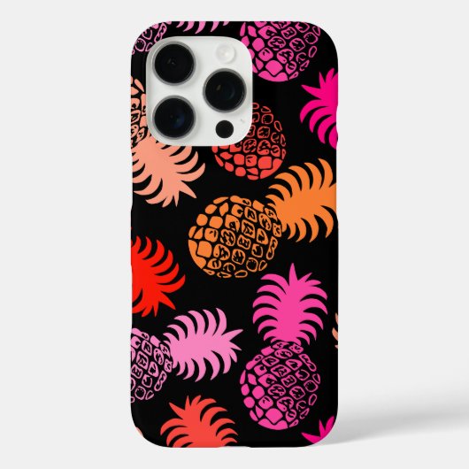 モモナハワイアン熱帯性パイナップルピンク Case-Mate iPhoneケース (裏面)