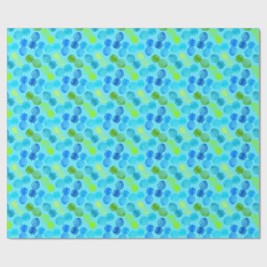 モモナハワイアン熱帯性パイナップル ラッピングペーパー (フラット)