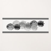 モモナパイナップルストライプのハワイアンリバーシブル ヨガマット (正面(横))