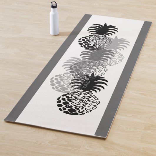 モモナパイナップルストライプのハワイアンリバーシブル ヨガマット (インサイチュ)