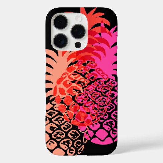 モモナパイナップルハワイアントロピカルピンク Case-Mate iPhoneケース (裏面)
