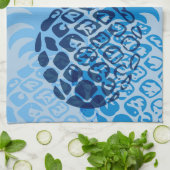 モモナパイナップルハワイアントロピカル キッチンタオル (折り畳み)