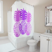 モモナパイナップルハワイアントロピカル シャワーカーテン (インサイチュ)