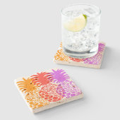 モモナパイナップルハワイアントロピカル ストーンコースター (横)