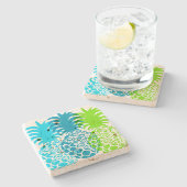 モモナパイナップルハワイアントロピカル ストーンコースター (横)