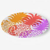 モモナパイナップルハワイアントロピカル ペーパープレート (アングル)