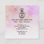 *～*モモハムサの月作り職人 スクエア名刺 (裏面)