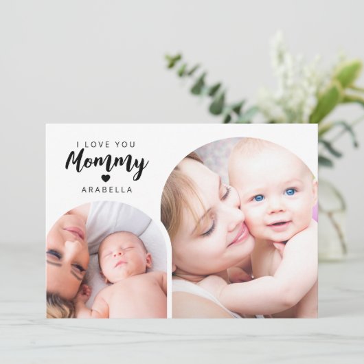 モモミー写真コラージュ | 母の日 シーズンカード (スタンド正面)