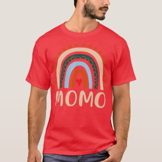 モモレインボー祖母かわいい母親の日モモおもしろいー Tシャツ