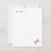 モモングラム我々は楽しいクリスマスの鹿のドットを願う ノートカード (裏面)