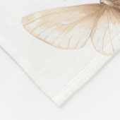 モモ青蝶 フリースブランケット (角)