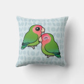 モモ顔の仲の良い恋人同士の愛らしい組 クッション (裏面)