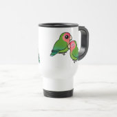 モモ顔の仲の良い恋人同士の愛らしい組 トラベルマグ (正面右)