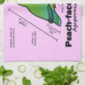 モモ顔の仲の良い恋人同士の統計量 キッチンタオル (折り畳み)