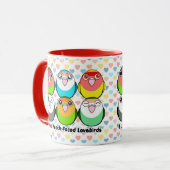 モモ顔の仲の良い恋人同士 マグカップ (正面左)