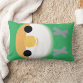 "モモ顔の仲の良い恋人同士(Seagreen) ランバークッション (ブランケット)