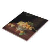 モモ、c.1700のT32176静物画 タイル (側面)