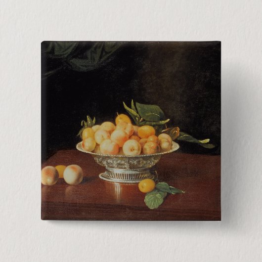 モモ、c.1700のT32176静物画 缶バッジ (正面)