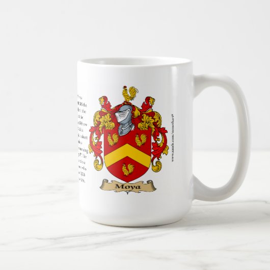 モヤ家族の紋章付き外衣 コーヒーマグカップ (右)