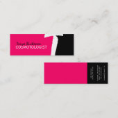 モユニークノグラム：ミニ名刺 スキニー名刺 (正面/裏面)