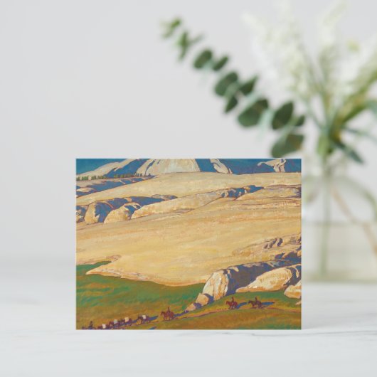 モラインと牧草地、シエラネバダ、カリフォルニア ポストカード (スタンド正面)