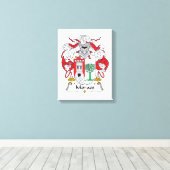 モラエス家紋 キャンバスプリント (インサイチュ (ウッドフロア))