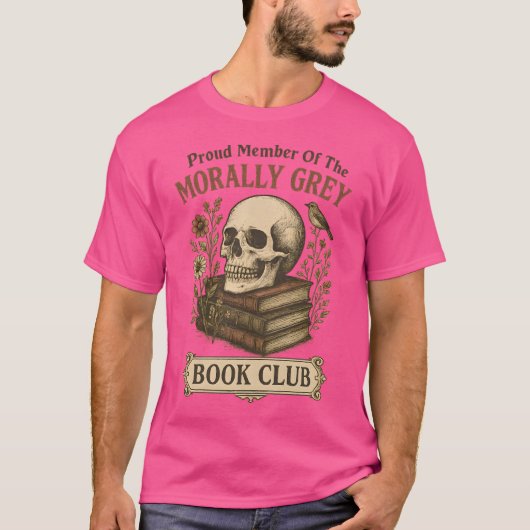 モラグレイ書籍倶楽部会員 Tシャツ (正面)
