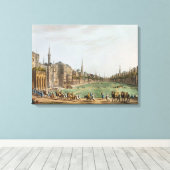 モラド・ビーの広場とグランドカイロ キャンバスプリント (インサイチュ (ウッドフロア))