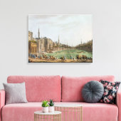 モラド・ビーの広場とグランドカイロ キャンバスプリント (インサイチュ (リビング))