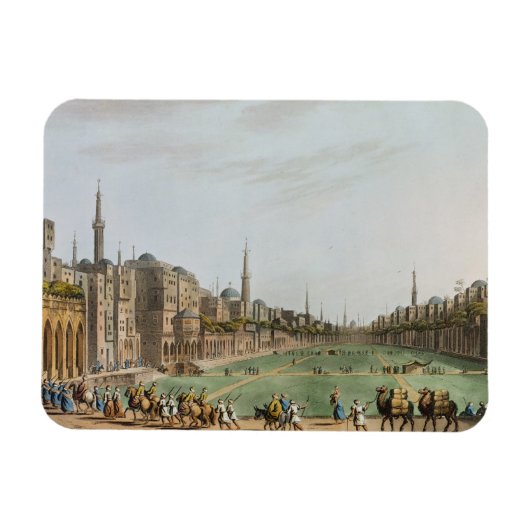 モラド・ビーの広場とグランドカイロ マグネット (横)